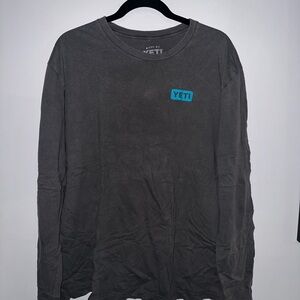 YETI Charcoal Long Sleeve Men's Tee